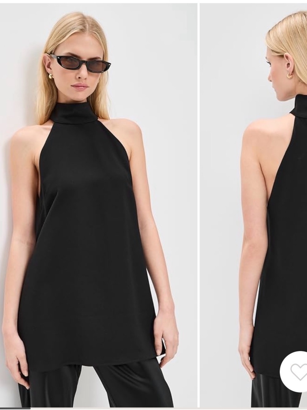 Black Halter Neck Top Dress